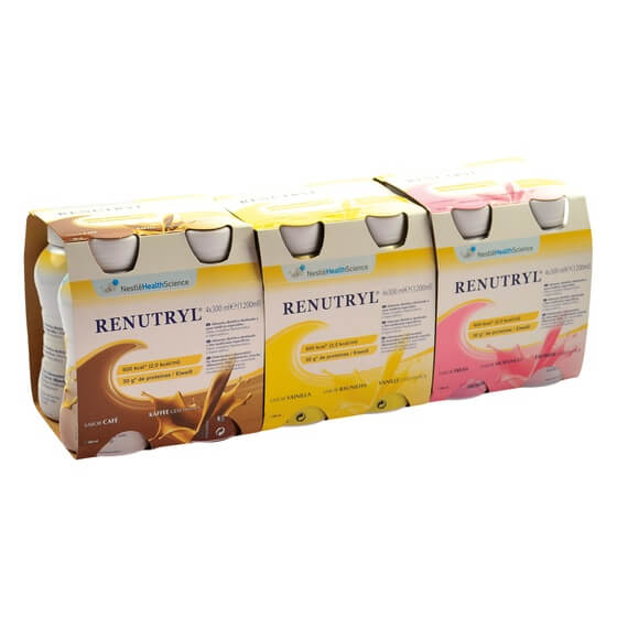 Renutryl 24x300ml Van/Erdb/Kaff Lact.arm/Balast./Glutenfrei