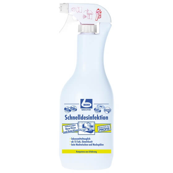 Schnelldesinfektion Sprühflasche 1l Dr. Becher