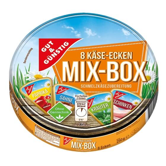 Schmelzekäse Ecken-Mix 250g G&G