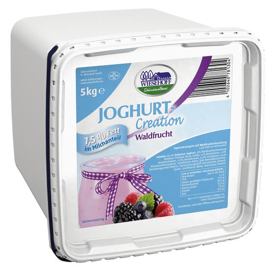 Fruchtjoghurt Waldfrucht 1,5% Fett 5Kg Wiesehoff