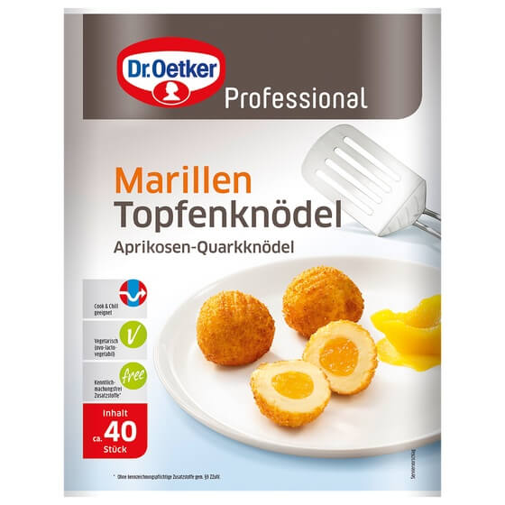 Topfenknödel Marille 40x65g TK 2x2,6Kg Dr. Oetker