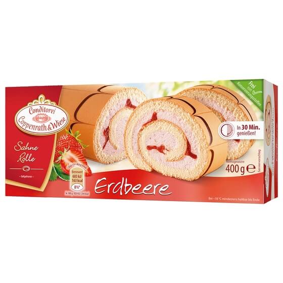 Erdbeer-Sahne-Rolle TK 400g Coppenrath&Wiese