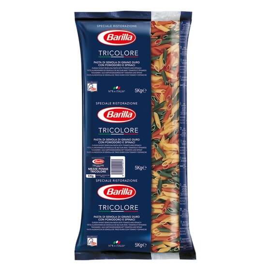Mezze Penne Tricolori ODZ 5kg Barilla