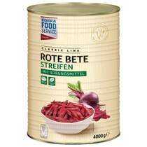 Rote Beete Streifen mit Süßungsmittel 4kg/2,55kg EFS