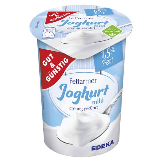 Joghurt natur, fettarm 1,5% 500g