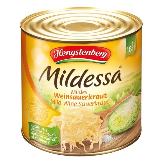 Mildessa Sauerkraut 18 Portionen 2,53kg Hengstenberg