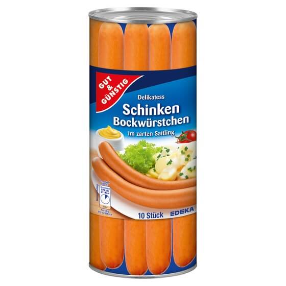 Schinkenbockwürstchen 10x90g G&G