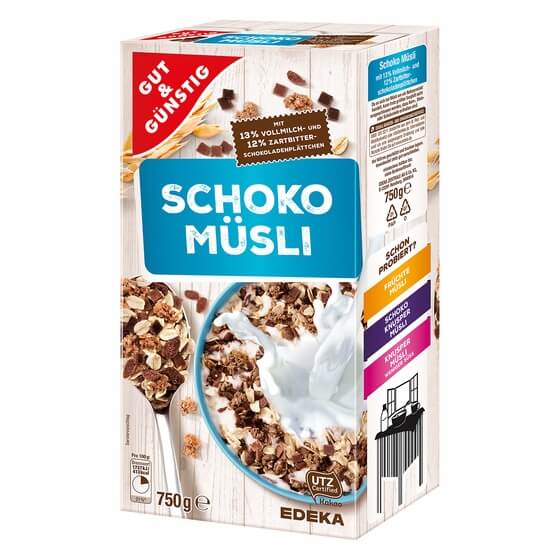 SCHOKO MÜSLI 750G G&G