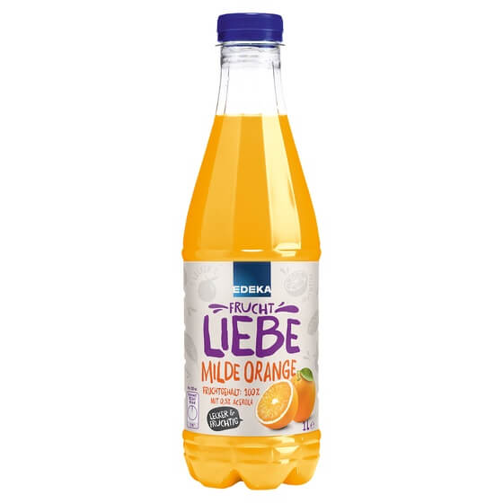 Milder Orangesaft 1l PET Pfandfrei Edeka