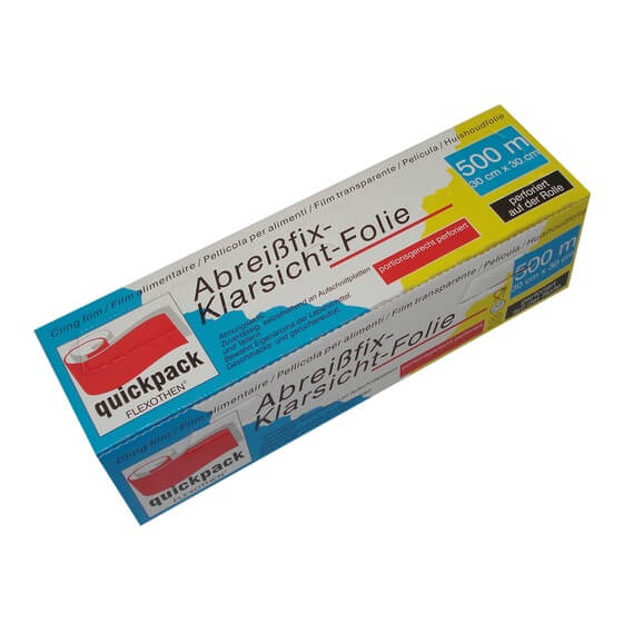 Frischhaltefolie Box perforiert 30x30cm 500m 1St Quickpack