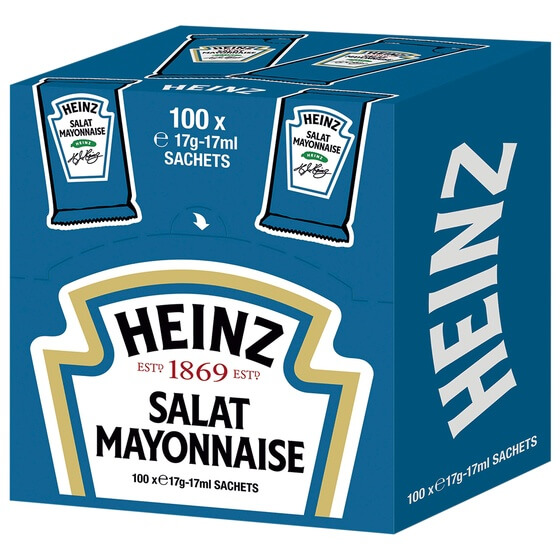 Salatmayonnaise 55% Fettgehalt 100x17ml Heinz