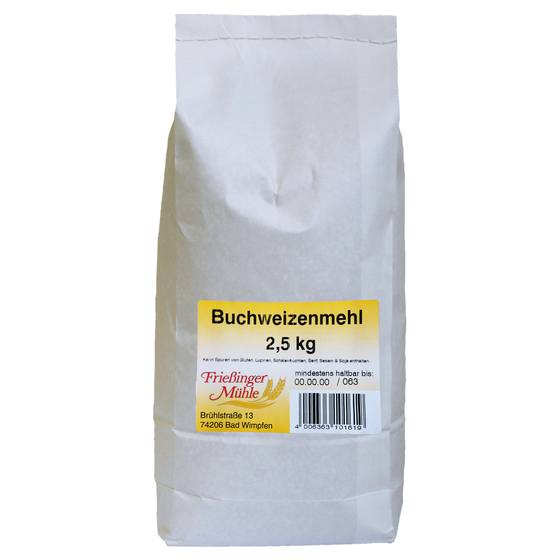 Buchweizenmehl 2,5kg Friessinger Mühle