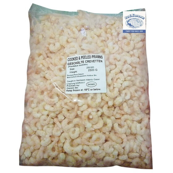 Island Shrimps gekocht,geschält,glasiert TK 150/250St.2,5kg