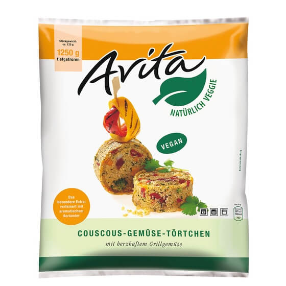 Couscous Gemüse Törtchen TK 125g/Stk. 1,25Kg Avita