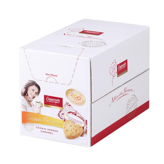 Cookie Herzen Caramel 200x5g Coppenrath