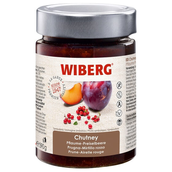 Chutney Pflaume-Preiselbeere 390g Wiberg