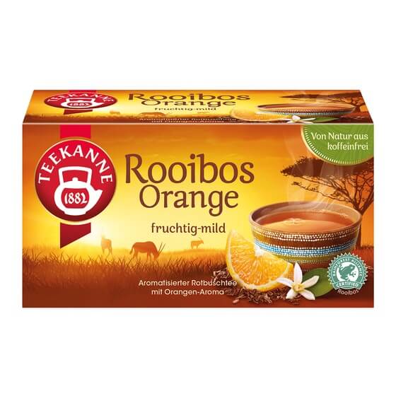 Rooibos Orange 20 Beutel kuvertiert Teekanne