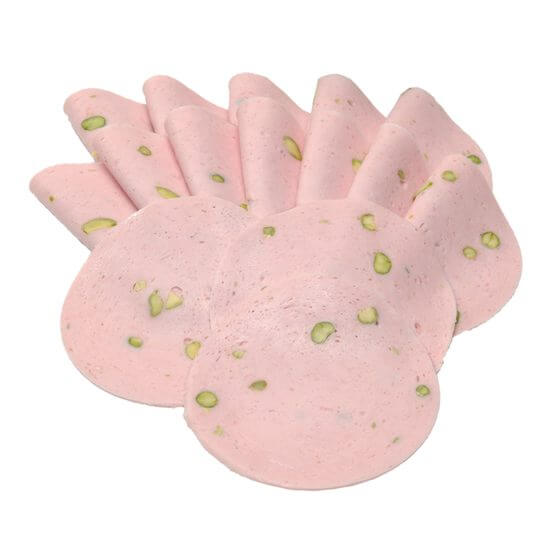 Mortadella(Schwein) mit Pistazien ca.40 Schb. 500g