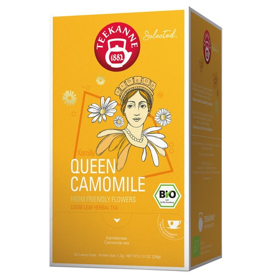 Bio Queen Camomile Tee Luxury Cup Pyramidenbeutel 20er Teek.