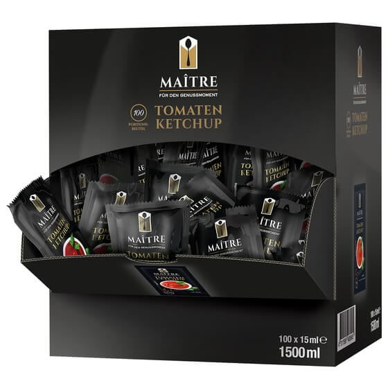 Tomatenketchup portioniert 100x15ml Maitre