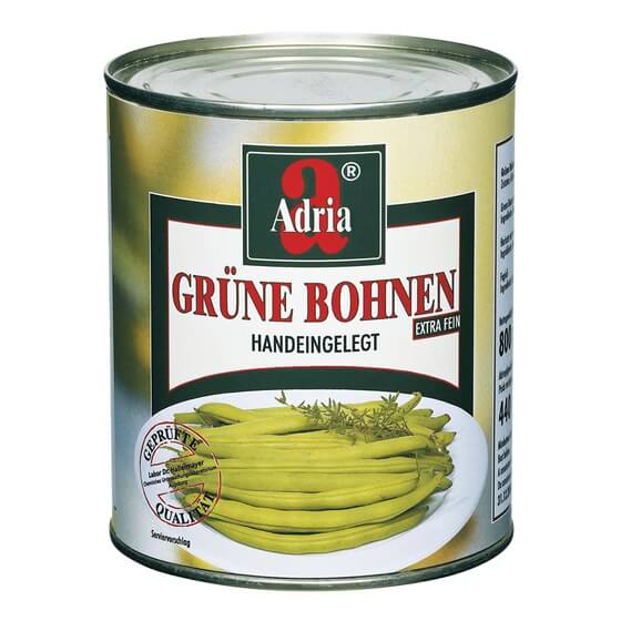 Grüne Bohnen extra fein 800g Adria