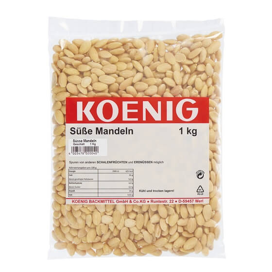 Mandeln Ganz geschält 1kg Koenig