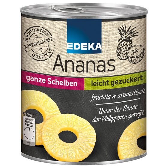 Ananas Scheiben 567g Edeka