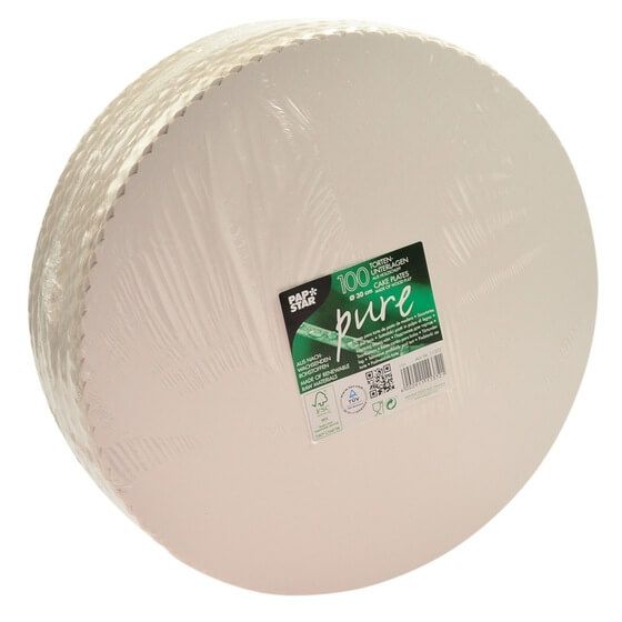 Tortenunterlagen Pappe pure weiss rund 30cm 100St PapStar