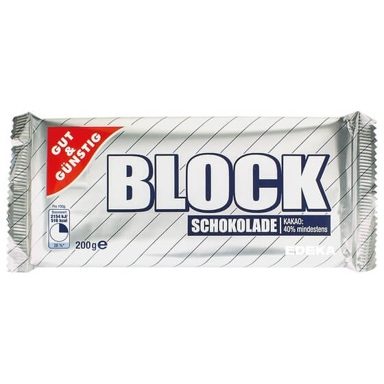 Blockschokolade 200g Gut&Günstig