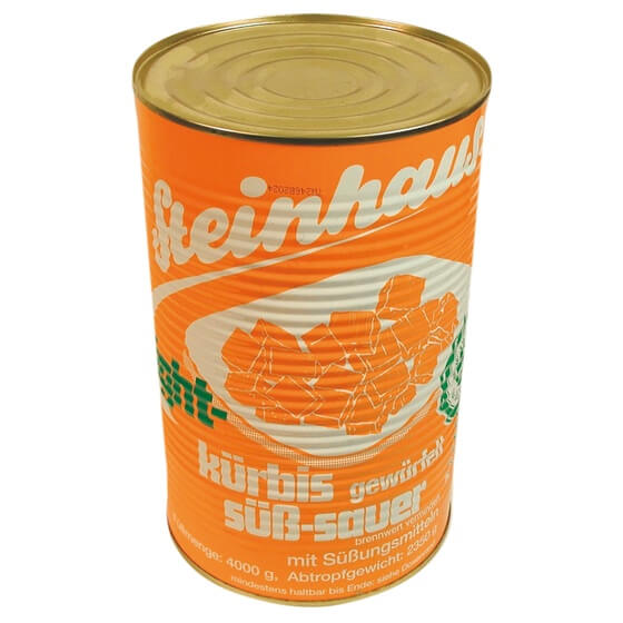 Kürbis gewürfelt light 4kg/2,35kg Steinhaus