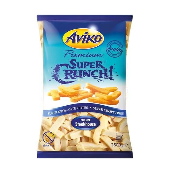 Pommes Steakhouse Super Crunch 2500g Aviko