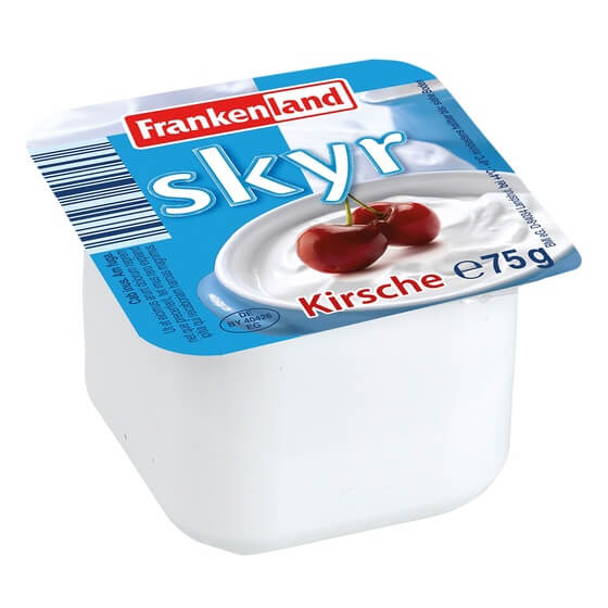 Skyr Kirsche hoher Proteingehalt 75g Frankenland