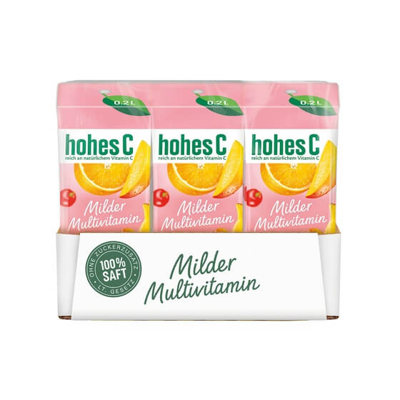 Hohes C Milder Multivitaminsaft 3x0,2 ltr. Eckes-Granini