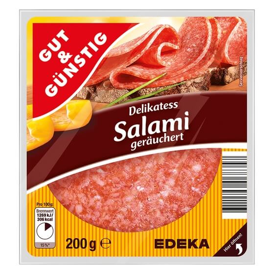 Salami(Schwein)geschnitten 200g G&G