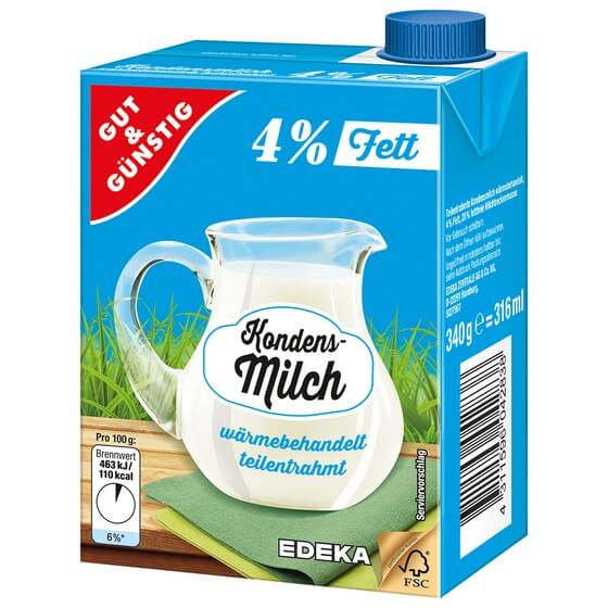 Kondensmilch WP 4% 340g G&G