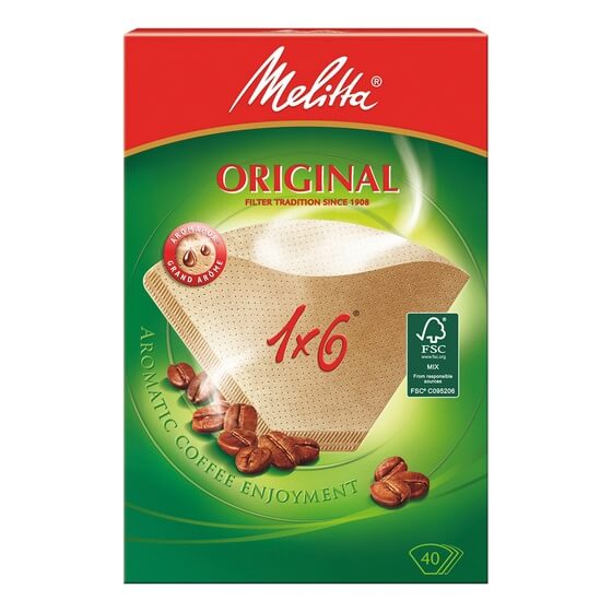 Filtertüten naturbraun 1x6 40 Stück Melitta