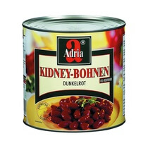 Kidneybohnen dunkelrot 3kg/1,9kg Adria