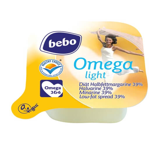 Omega Light 39% Margarine Portionen 100x10g Bebo