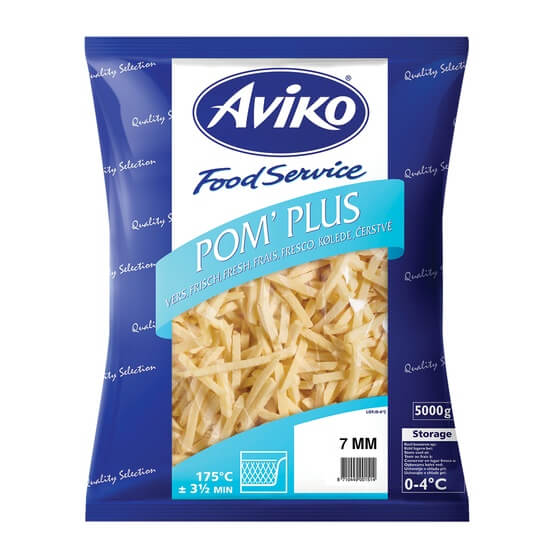 Pommes frisch 7mm Mehrweggebinde 2x5kg Aviko