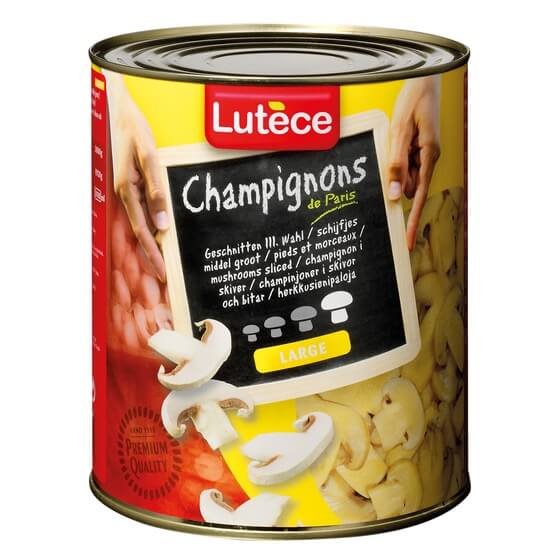 Champignons 3.Wahl geschnitten 3kg/1,92kg Lutece