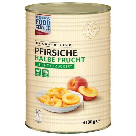 Pfirsiche 1/2 Frucht gezuckert 4,1/2,4 kg EFS