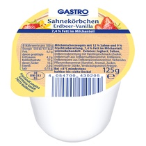 Sahnekörbchen sortiert 6,1% 125g Gastro