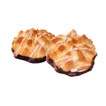 Kokosmakronen Zartbitterüberzug weißes Schokodekor 2,5kg