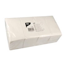 Servietten weiß 2-lagig 1/8-Falz 33x33cm 250 Stück PapStar