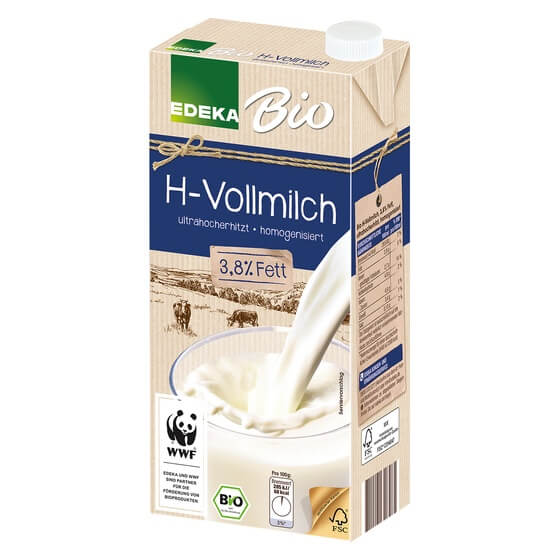 Bio H-Milch 3,8% 1l Edeka