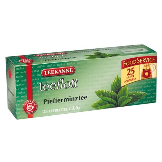 Pfefferminztee Teeflott 25 Beutel á 1Liter-Portion Teekanne