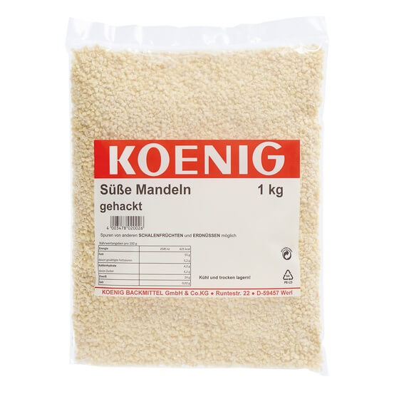 Mandeln gehackt 1kg Koenig