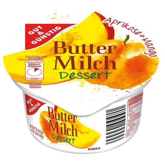 Buttermilch Dessert sortiert 5% 200g G&G