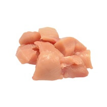 Hähnchenbrustgulasch Mittel 24mm roh,natur ca.1kg