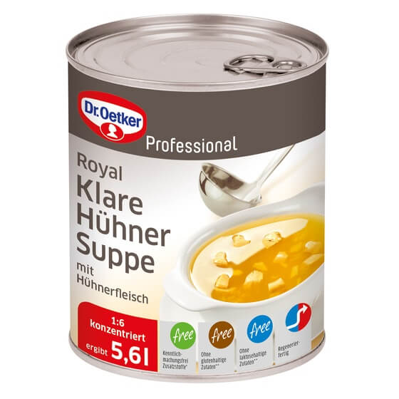 Hühnersuppe 1:10 mit Einlage 800ml Oetker